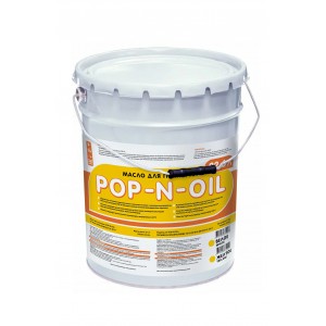 Масло для попкорна желтое pop-n-oil в железном ведре, 21 кг.