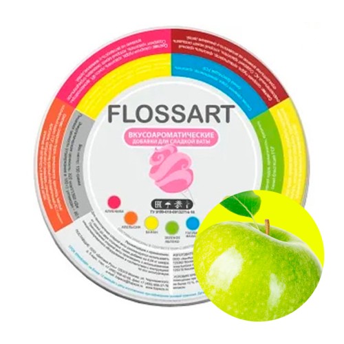 Добавка для сахарной ваты FlossArt (Зеленое яблоко) 0,15 кг